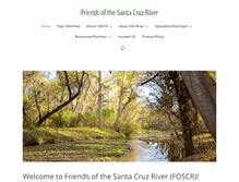 Tablet Screenshot of friendsofsantacruzriver.org